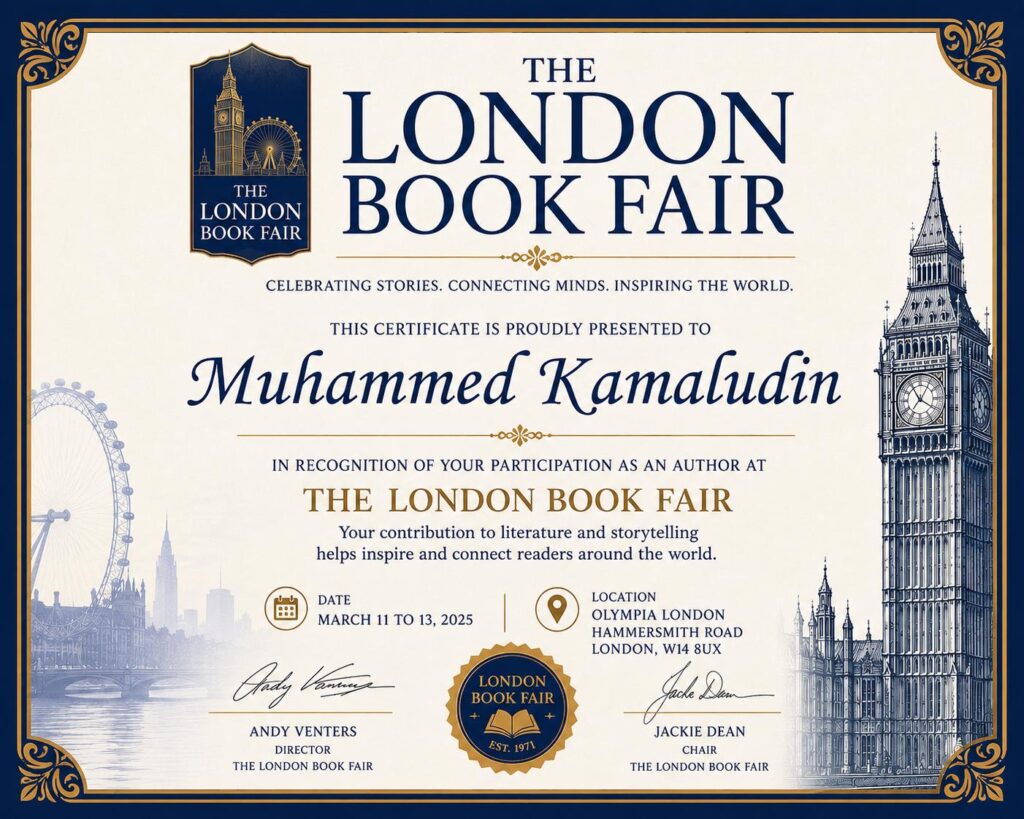 Sheikh Mohammed Kamaludin Recognised at The London Book Fair 2025